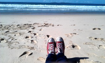 Sun, surf, sand, shoes